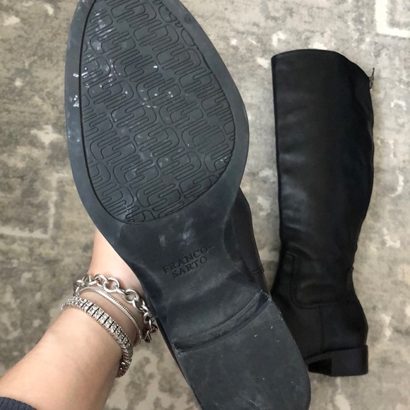 FRANCO SARTO Crane Black Leather Boots - Picture 7 of 13